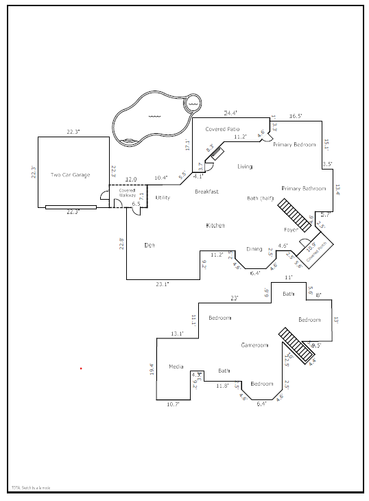 Sample floor plan sketch